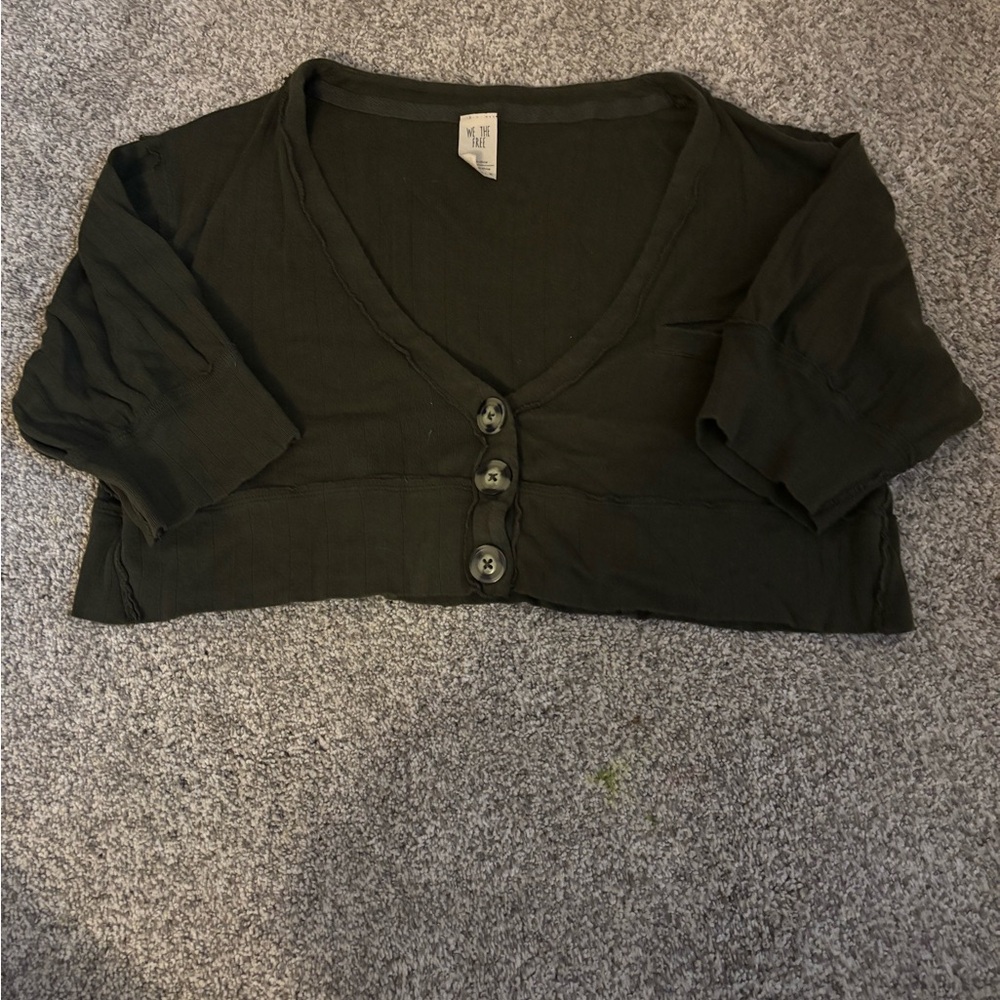 We The Free Women's Black Button-Up Top
